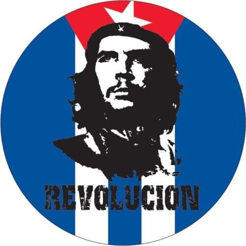 B0715# Self-adhesive Decal Guevara Flag Car Sticker Waterproof Auto Decors on Bumper Rear Window Motorcycle Laptop