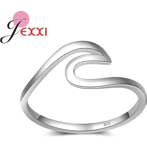 Boutique Women 925 Sterling Silver Ring Ins Minimalist Irregular Shape Rings For Women Bijoux Femme New Arrivals