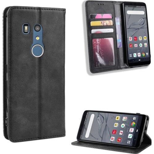 For Fujitsu Arrows Be3 Case 5.6 inch Luxury PU Leather Wallet Magnetic Adsorption Case For Fujitsu Arrows Be 3 F-02L Phone Bags
