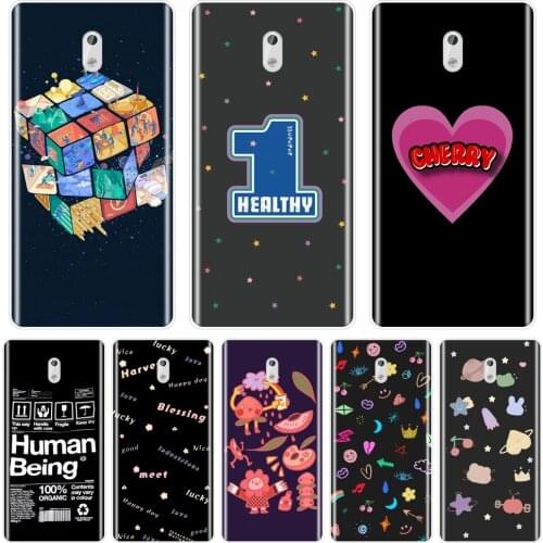 For Nokia 1 Plus 2 3 5 6 8 9 Phone Case Silicone Black Heart Back Cover For Nokia2 Nokia3 Nokia5 Nokia6 Nokia X6 X71 7 Plus Case