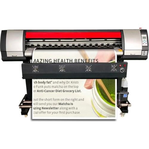 Digital Roll To Roll Printer Plotter 1.8M Advertising Banner Printing Machine Graph Plotter Xp600 Eco Solvent Drucker