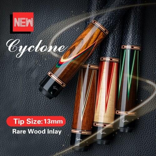 Cyclone Billiard Cue Stick Inlaid Carving Cue 13mm Tip 3*8/8 Radial Pin Handmade Professional Cue By FURY Factory Manufacture