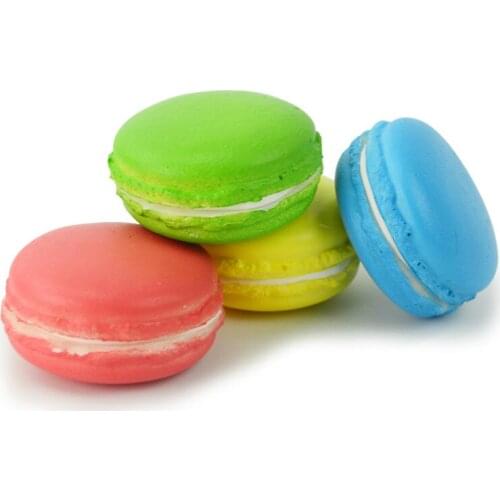 Artificial cake simulation Candy color macaron kitchen dessert decoration Model Slow Rising Kid Toy Stress Reliever 9pcs/set