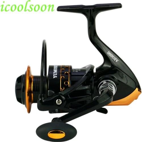 Icoolsoon AD spinning fishing reel vessel line wheel sea rod metal rocker arm seamless gear saltwater 5.5:1
