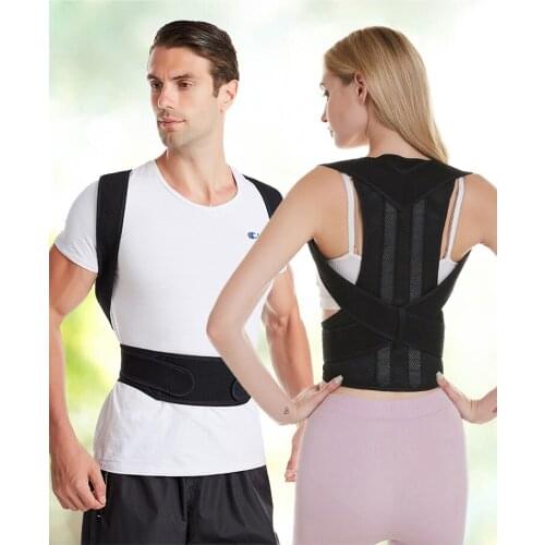 2021 Posture Corrector Back Support Adjustable Adult Correction Belt Waist Trainer Shoulder Lumbar Brace Spine Support Belt Vest