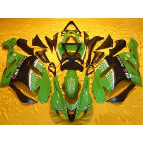 Motorcycle Fairing kit for KAWASAKI Ninja ZX6R 07 08 ZX6R 636 2007 2008 Classical green black ABS Fairings set +7 gifts SC13