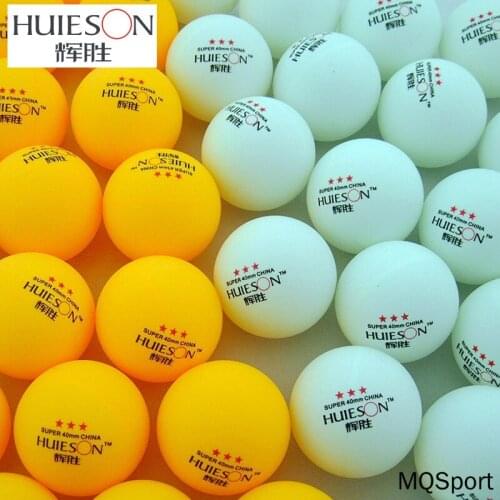 Huieson 20 30 50 60 100Pcs 2.9g 3Star Exclusive Table Tennis Balls White Orange New Material Ping Pong Balls Table Training Ball