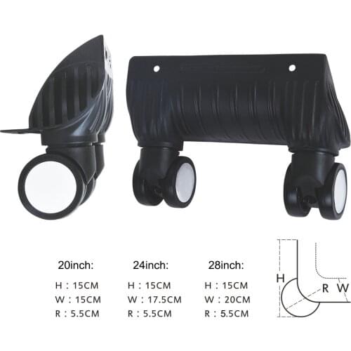 A Pair Set Replacement Luggage Wheels Repair Trolley Suitcase Accessories Conjoined Wheel Travel Accessories Universal Wheels