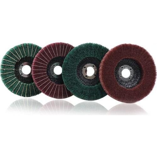 100*16mm Nylon Polishing Wheels 120/240 Grit Grinding Wheel Sandpaper For Metal Polishing Grinder Disc Tool Accessories