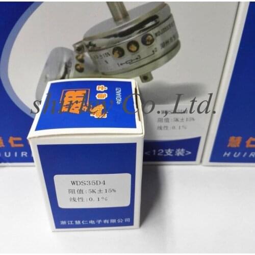 New 100% Original WDS35D4 WDD35D4 1K 2K 5K 10K 0.1% linear conductive plastic angular displacement sensor switch