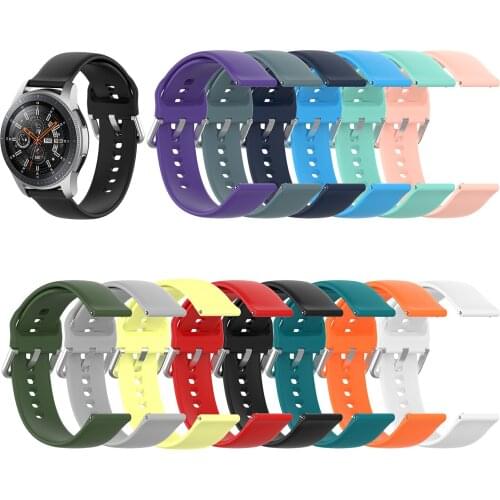 Silicone Sport Watch Band for Samsung Galaxy watch active 2 Smart Watch strap For Samsung Gear S3 Classic Replacement 20MM 22MM