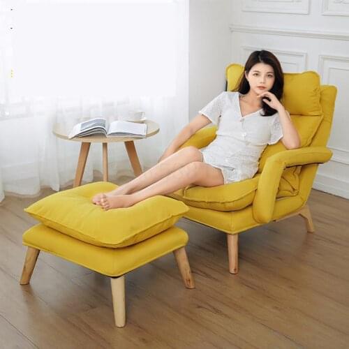 Nordic lazy couch tatami balcony living room back small sofa bedroom small apartment single recliner