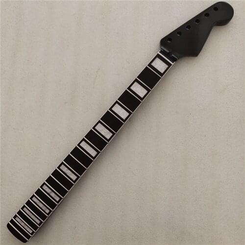 22 Frets Maple Electric Guitar Neck Replacement rosewood Fretboard Black