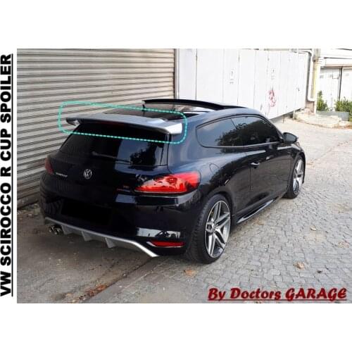 For Volkswagen VW Scirocco R Cup Spoiler All Colors Fiber Rear Wing Top Car-styling Auto Car Styling Cup Accessories