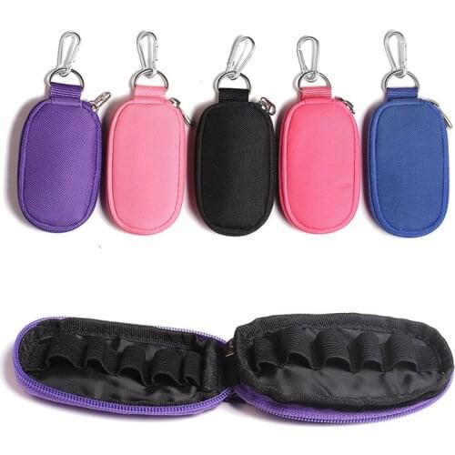 10 Bottles Essential Oil Storage Bag Carrying Portable Travel Holder Case 2ml Pouch Organizer Rangement Zipper Bag