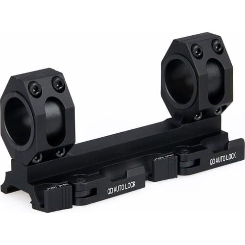 Tactical AR15 M4 Rifle Scope Mount 30mm 1" Ring Quick Release Heavy Duty 20mm Picatinny Rail Weaver QD Auto Lock