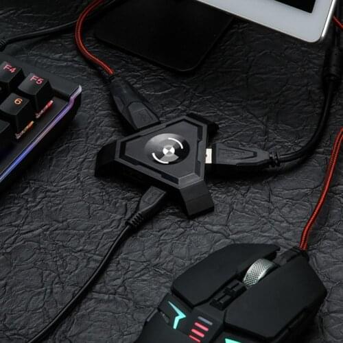 Triangle Phone Bluetooth Gaming Keyboard Mouse Converter Adapter for iOS Android