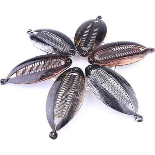 Vintage Fish Shape Hair Clips Claws Large Size Banana Clips Ponytail Holder for Women Girls Hairgrip Hair Styling Accessories