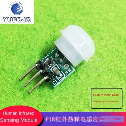 Free Ship 1PCS Miniature Human Body Infrared Sensing Module Pir Infrared Pyroelectric Sensing Switch Probe/Fresnel Lens