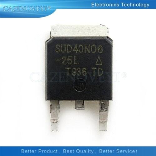 10pcs/lot SUD40N06-25L SUD40N06 40N06-25L 40N06 TO-252 In Stock