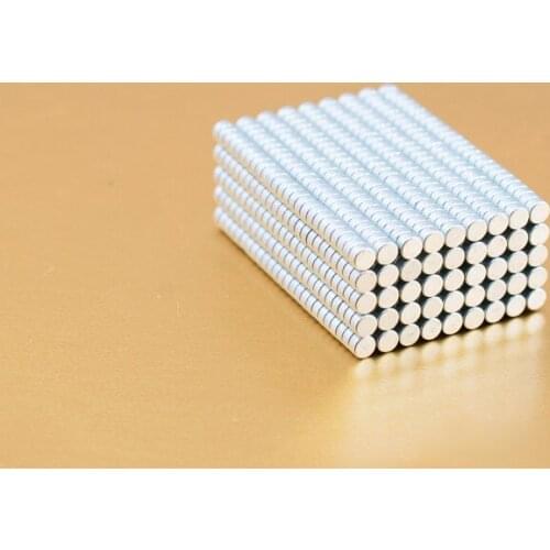 8pcs 2mm diameter neodymium iron boron powerful magnet solid round industrial permanent magnetic circle column