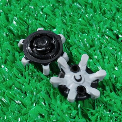 14pcs Short Teeth Golf Shoes Soft Spikes Pins Turn Fast Twist Shoe Spikes Replacement Set Golf Training Aids Fast Nails