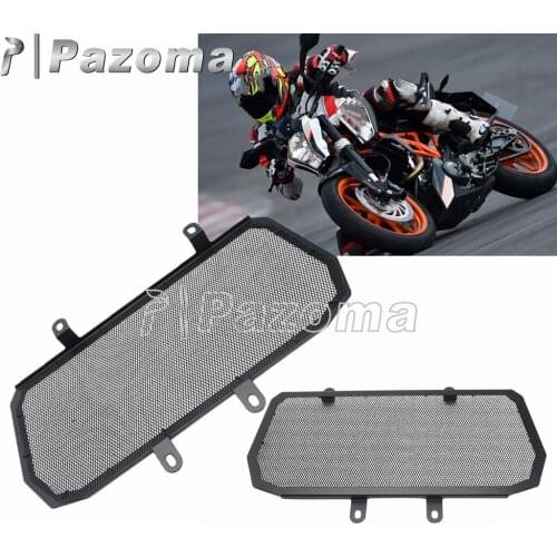 390 Supermoto Motorcycle Radiator Guard Steel Black Radiator Grille Grill Cover Guard Protector Motorbike Accessories 2013-2016