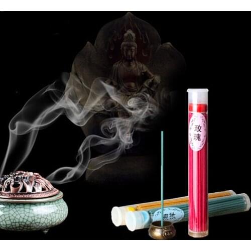 50pcs Sticks Incense Burner Fragrance Spices Natural Aroma Sandalwood Air Freshener