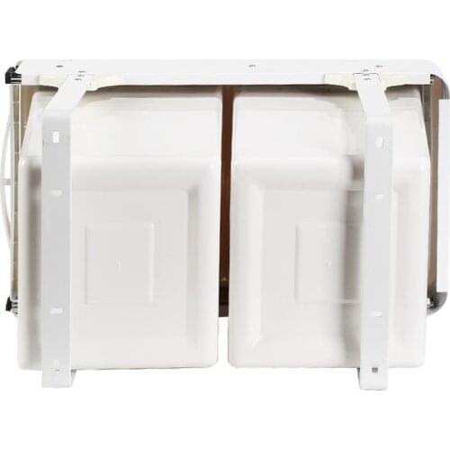 Kitchen cabinet accessories soft closing pull out waste bin recycle trash bin bottom mounted under kitchen sink