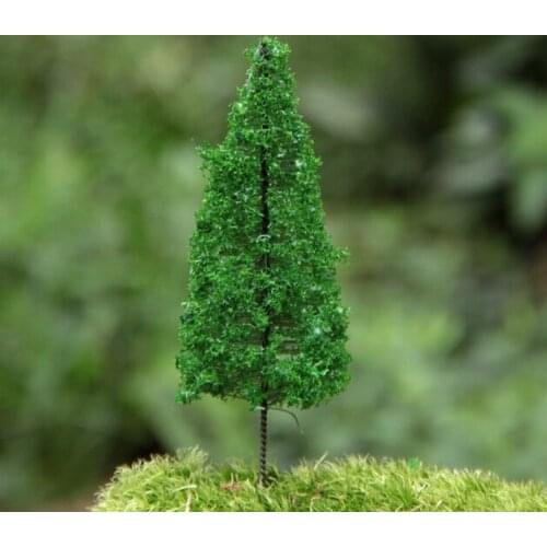 6Pcs/ artificial pine tree/miniatures/pink/cute plants/fairy garden gnome/moss terrarium decor/crafts/bonsai/bottle garden/p006
