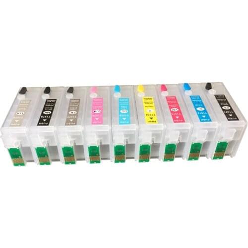 9 Colors T1571- T1579 Refill Ink Cartridges For Epson Stylus Photo R3000 Printer With ARC Chips