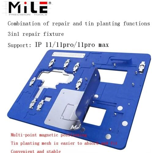 Mijing K32 3 in 1 PCB Holder for iPhone 11/11 Pro/11 Pro Max BGA IC Chip Welding Platform Reballing Positioning Clamp