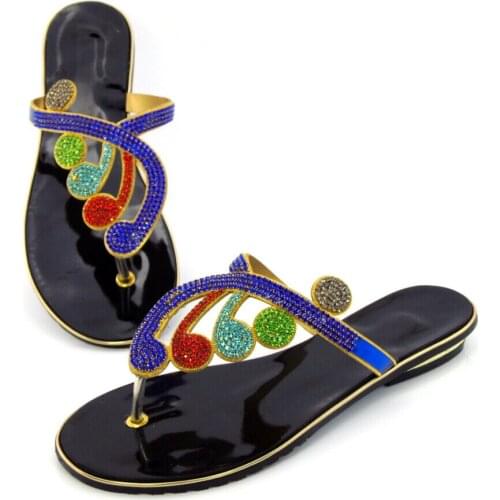 Doershow Special Design African Slippers Summer High Heels High Quality African Sandals Heels Pumps Free Shipping !DD1-79