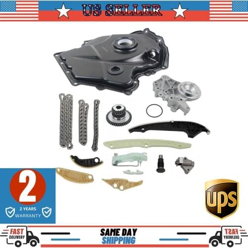 AP01 Timing Chain Kit + Engine Cover + Solenoid Kit for VW GTI EOS CC Audi Q5 TT 2.0T 06H109469AD