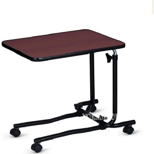 LQX-070005 Detachable Side Table Portable Dining Table With Wheels Simple Movable Laptop Desk Patient Care Adjustable Height