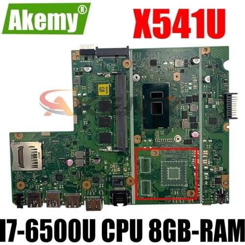 Laptop motherboard For Asus X541U X541UVK X541UAK X541UA X541UV X541UJ mainboard Test OK w/ I7-6500U CPU 8GB-RAM