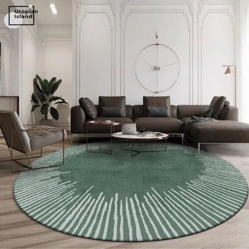 Marble Rugs For Living Room Green Round Carpets For Living Room Nordic Rugs For Bed Room Moquette Room Mats 3D Carpets