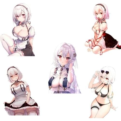Three Ratels CA93 Azur Lane HMSSirius Sexy girl PVC sticker for car hood home decoration laptop Refrigerator toilet gift decals