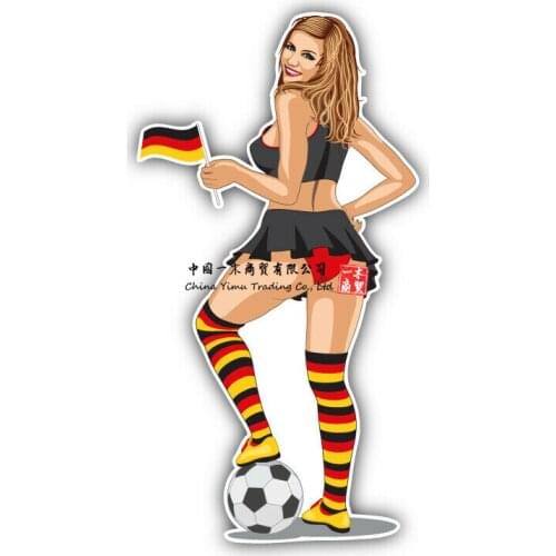 Germany Soccer Fan Sexy Girl Car Bumper Sticker Decal Film Sexi
