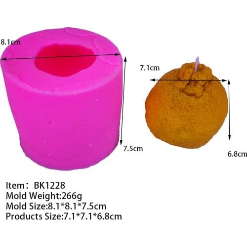 Orange Shape Silicone Mold Aromatherapy Plaster Aroma Mold DIY Home Decoration Tools
