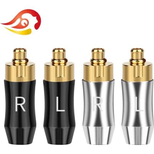 QYFANG 1Pair Gold Plated Beryllium Copper Earphone DIY Pin Wire Connector Headset Plug For MMCX UE900 SE535 SE215 DN2002 DK-3001