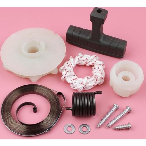 Recoil Starter Pulley Spring Kit For Poulan P3314 P3818AV PP3816 PP4218AV Craftsman 530071881, 530071966 Air Filter Mount Screw