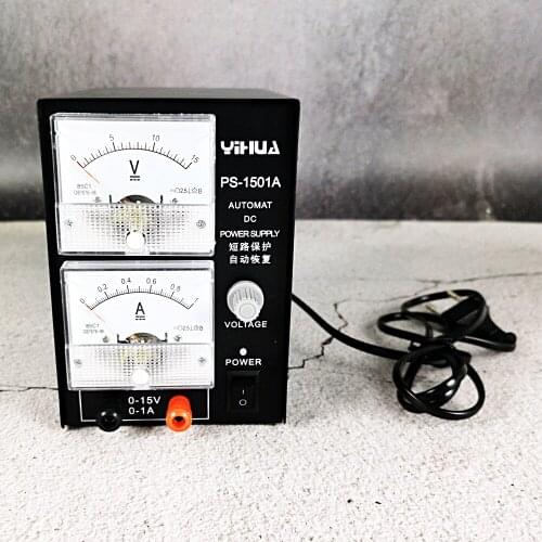 15V 1A Adjustable DC Power Supply Mobile Phone Repair YIHUA 1501A Communication Special Test Regulated Power Supply
