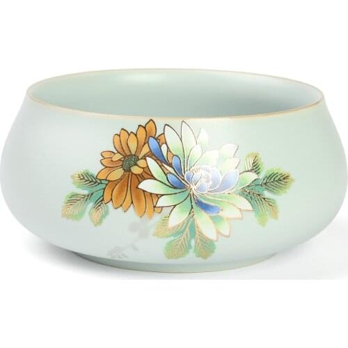 Ruyao klin ceramic porcelain washing bowl for teacup
