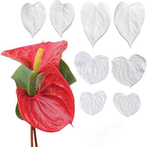 Anthurium Spadix Make & Flower Petals Silicone Fondant Mould Cake Decor Tool Chocolate Gumpaste Mold, Sugarcraft, Kitchen Gadget