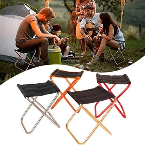 Ultra Light Folding Chair Aluminum Alloy X-shape Chairs Compact Size Easy to Carry for Fishing Camping Outdoor Use Dropship