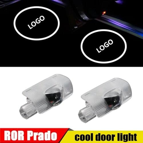 2pcs led door logo light For Toyota Prado 2010-2019 Toyota Logo Laser Projector Light Ghost Shadow Light Accessories