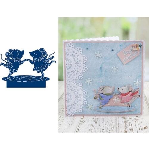 Cheerful Mouse 2021 New Arrivals Cutting Dies for Scrapbooking Album Paper Cards Decorative Crafts Embossing Folder Card Album