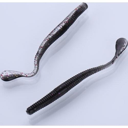 10cm 2.6g Super soft elastic Durable Worm Soft Bait Easy Shiner Shad 50mm Fishing Lure Soft Bait Pesca Carp Fishing Bait