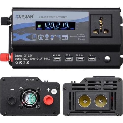 Xuyuan car / inverter / 12V to 220v4000w / with 4 USB / display screen / atmosphere / converter / charger